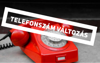 TELEFONSZÁMUNK MEGVÁLTOZOTT!